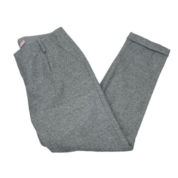 JUICY COUTURE Wool Cuffed Trousers Sz 4 Gray - Picture 2 of 6